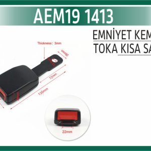 EMNİYET KEMERİ TOKASI KISA SACLI