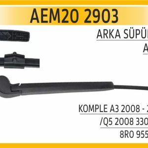 ARKA SÜPÜRGE KOMPLE A3 2008 - 2012/Q5 2008 330 MM