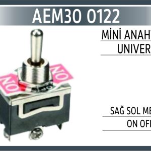MİNİ ANAHTAR UNIVERSAL SAĞ SOL METAL ON OFF ON