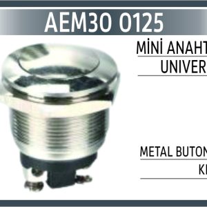 MİNİ ANAHTAR UNIVERSAL METAL BUTON YM KROM