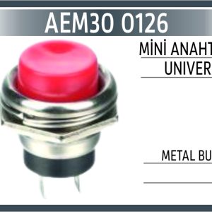 MİNİ ANAHTAR UNIVERSAL METAL BUTON