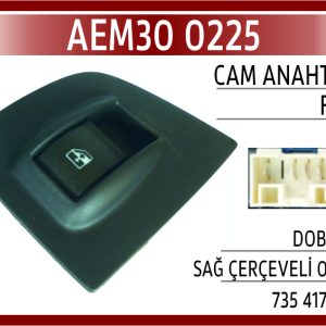 CAM ANAHTARI FIAT DOBLO II SAĞ ÇERÇEVELİ 05-10