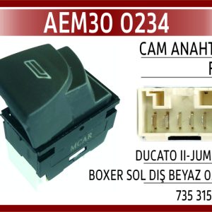 CAM ANAHTARI FIAT DUCATO II-JUMPER SOL DIŞ BEYAZ