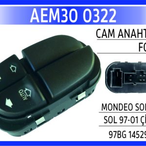 CAM ANAHTARI FORD MONDEO SOL ÖN SOL 97-01 ÇİFTLİ