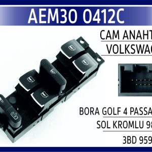CAM ANAHTARI VW BORA GOLF 4 PASSAT B5 SOL KROMLU 9