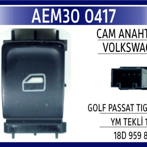 CAM ANAHTARI VW GOLF PASSAT TIGUAN YM SAĞ 15-23