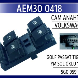 CAM ANAHTARI VW GOLF PASSAT TIGUAN YM SOL OKLU 15-