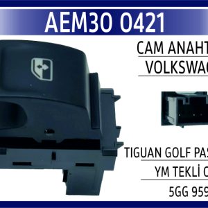 CAM ANAHTARI VW TIGUAN GOLF PASSAT YM SAĞ OKLU