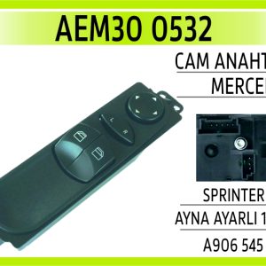 CAM ANAHTARI MERCEDES SPRINTER SOL AYNA AYARLI 10-