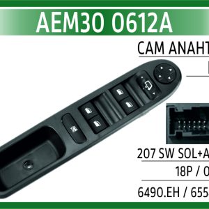 CAM ANAHTARI PSA 207 SW SOL+AYNA 18P / 07-16