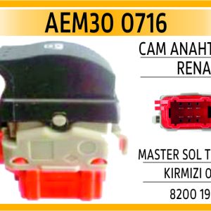 CAM ANAHTARI RENAULT MASTER SOL KIRMIZI 02-1