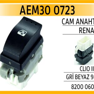 CAM ANAHTARI RENAULT CLIO II SAĞ GRİ BEYAZ 98-02