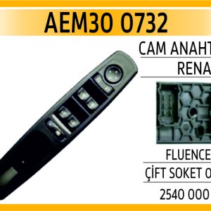 CAM ANAHTARI RENAULT FLUENCE SOL ÇİFT SOKET 09-16