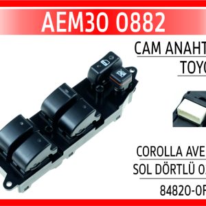 CAM ANAHTARI TOYOTA COROLLA AVENSİS SOL DÖRTLÜ 02-