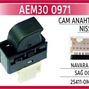 CAM ANAHTARI NISSAN NAVARA D22 SAĞ 00-06