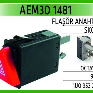 FLAŞÖR ANAHTARI SKODA OCTAVIA I 96-14