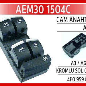 CAM ANAHTARI AUDI A3 / A6/ Q7 KROMLU SOL 05-11