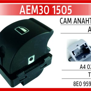 CAM ANAHTARI AUDI A4 02-08 SAĞ
