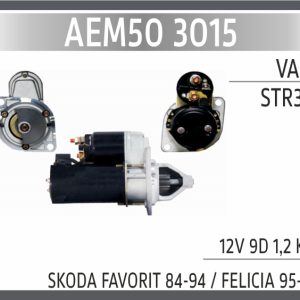 STR3015 SKODA FAVORIT 84-94 / FELICIA 95-03 12V 9D 1,2 KW