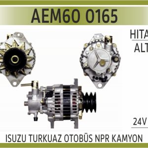 ALT165 ISUZU TURKUAZ OTOBÜS NPR KAMYON 24V 60A