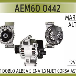 ALT442  FIAT DOBLO ALBEA SIENA 1,3 MJET CORSA ASTRA  12V 90A