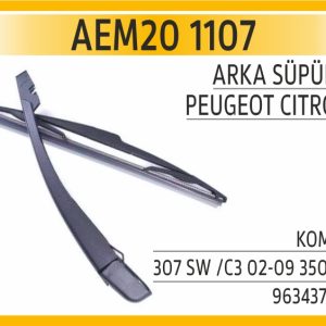 ARKA SÜPÜRGE KOMPLE 307 SW /C3 02-09 350 MM