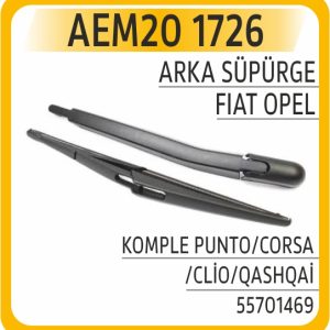 ARKA SÜPÜRGE KOMPLE PUNTO/CORSA/CLİO/QASHQAİ